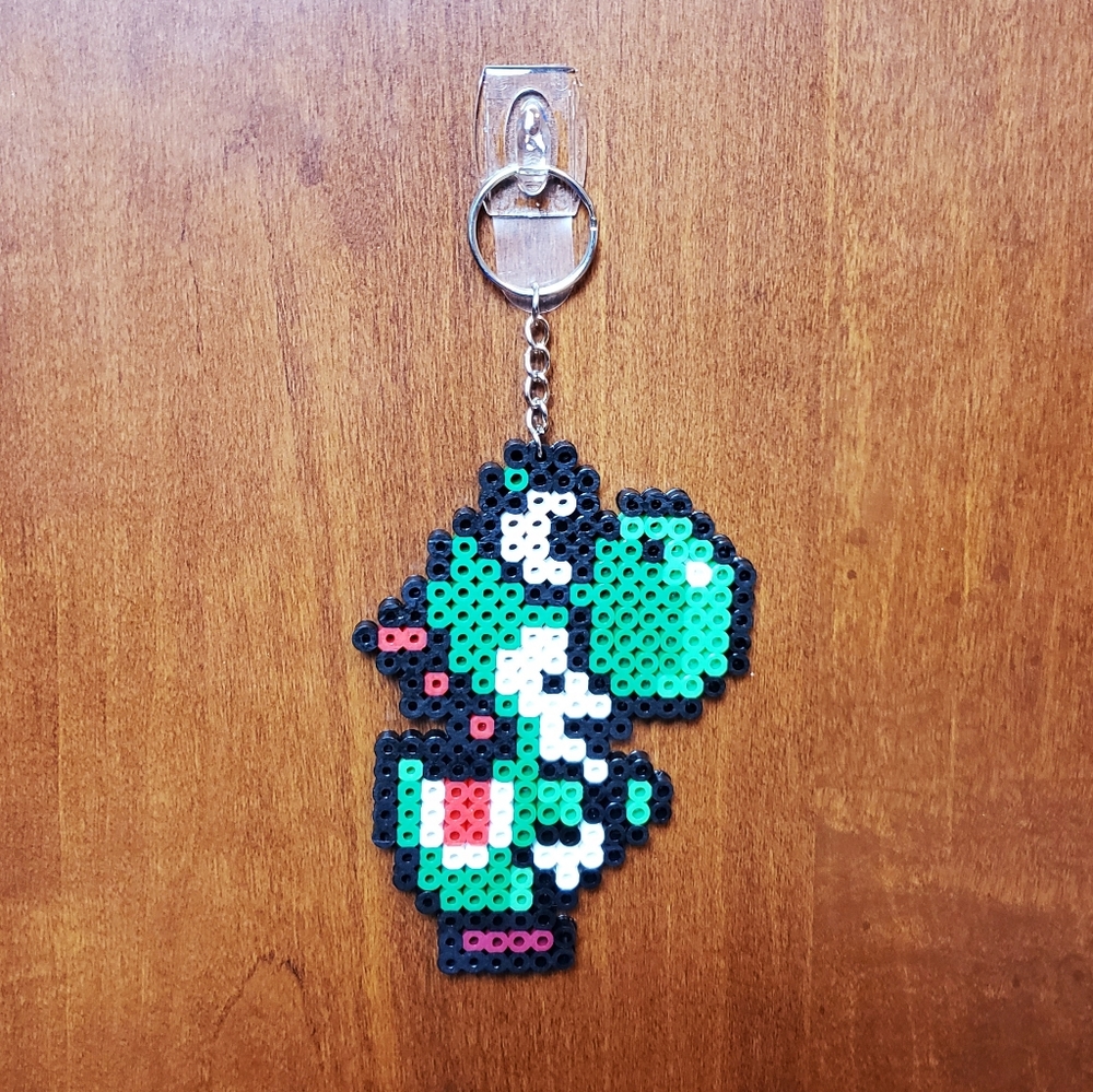 Yosi Perler Bead Sprite Keychain